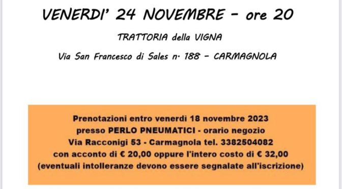 Cena sociale 2023